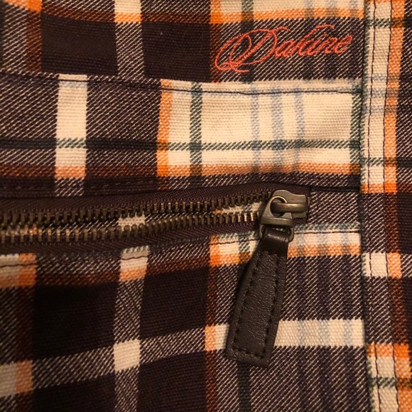 Dakine plaid shoulder slouchy beach bag - Picture 2 of 6